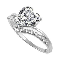 zttd ženski cirkon dijamant u obliku srca personalizirani zaručnički prsten princeze-veličina 5~10