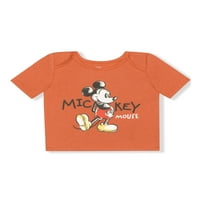 Disney Mickey Mouse Baby Boy s dugim rukavima, set sa outfitom, 0 3 mjeseca