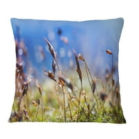 Dizajnerska apstraktna ljetna proljetna mahovina cvijeće - modernog pejzažnog tiskanog jastuka od ispisa