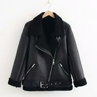 Ženski kaputi modni udobni labavi Casual dugi rukavi novi trendovi kaputi Crni s-6XL