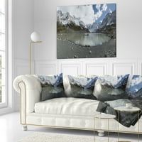 Dizajnerska planina Novozelandska Panorama - Pejzažni jastuk za odštampan za odlaganje - 16x16