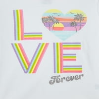 Garaanimals Toddler Djevojke ' Love Forever Ringer Grafički T-Shirt