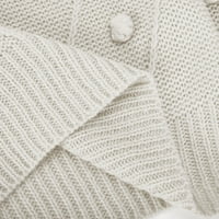 TrendVibe žene Casual zimski topli pulover udoban džemper akrilne čvrste boje ženski džemper Casual Dugi