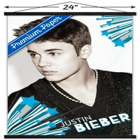Justin Bieber - Strašan zidni poster sa drvenim magnetnim okvirom, 22.375 34