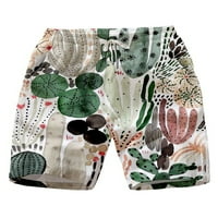 Haite Man Mini pantalone vezice kratke vruće pantalone sa cvjetnim printom kratke hlače za muškarce džepovi C 5XL