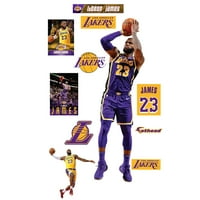 Fathead Lebron James Los Angeles Lakers Veličina nazivom Zidne zidne naljepnice