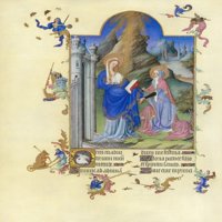 Posjete. Nillumination From the 15th Century Manuscript of the 'Tres Riches Heures' of Jean, Duke of Berry. Poster Print by