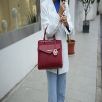 Kolekcija Alyssa Veganska koža Ženska više džepna torbica u Mia K., Cognac Combo