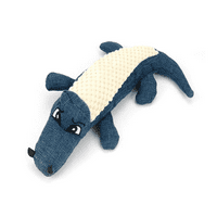 Puppy Pet Dog Zubi žvakaći igračka igračka krokodilska škripav čučan zvuk meko plišano-plavo