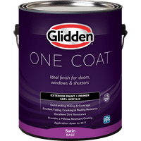 Glidden one Coat Vanjska boja i prajmer, karamelizirane kruške bež, galon, saten