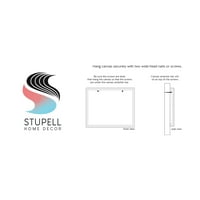 Stupell Industries Merry & Bright Bunny vijenac grafička umjetnička galerija zamotana platna Print Wall