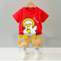 Baby Boy Girl Outfits Animal Cartoon Print Tops Kratke Hlače Set Odjeće Za 18 Mjeseci