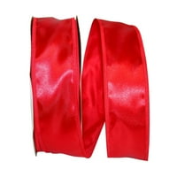 Papirnatička satenska vrpca, crvena, 2-1 8in 50yd, 1 paket
