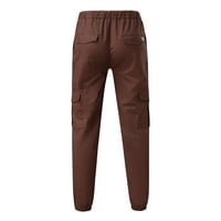 Kargo pantalone za muškarce muške alatne boje Multi-Pocket Casual pantalone helanke pantalone