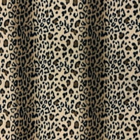 Shason Textile 60 yd poliester flis veliki gepard šivaća i zanatska tkanina, crna i smeđa