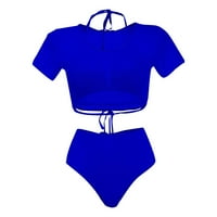 Baycosin skromni kupaći kostimi za žene Tummy Control velika veličina tri set visokih struka zasebne bikinijeve