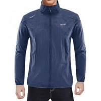 Pedort muška jakna Casual Business Casual Moda Dugi rukav Slim Fit Jacket Tops tamno plava, XL