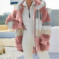 Zimski kaput za žene plus veličine Aktivno casual corduroy jakna vuna od vune zadebljanu odjeću plišano kopče