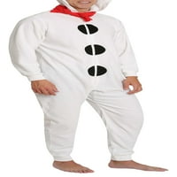 Za odrasle Muška novost Halloween kostim flis pidžama Jammies Onesie Onsie snjegović XXXL veliki i visoki