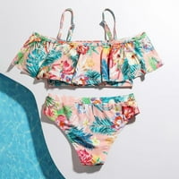 Bullpiano male djevojke s volanima kupaći kostimi dvodijelni kupaći kostimi cvjetni bikini Set Odjeća