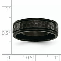 Crni ip-popisani i polirani pojas od nehrđajućeg čelika