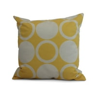 Jednostavno tratinčica, modcirkela, geometrijski jastuk za ispis, žuti