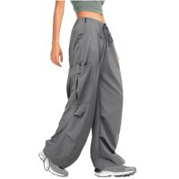 Ženske teretne pantalone sa džepovima Ravne elastične pantalone za izvlačenje labavih uličnih odjeća