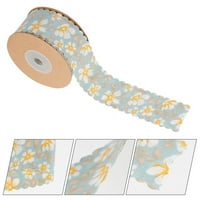 Roll of Flower Pattern Present Ribbon multi-function package Cutable Gift Ribbon