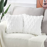 Paket mekanog plišanog kratkog vunenog baršuna ukrasnog jastuka navlake luksuznog stila jastuk za jastuk za kauč spavaću sobu kvadrat