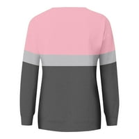 Dyegold dukseri za žene dame slatke košulje za vrat izrez za žene za žene prevelizirani hoodie radni ured