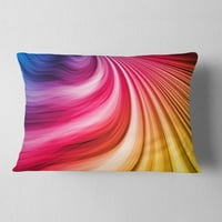 Designart apstraktni šareni talasi - savremeni jastuk za bacanje - 12x20