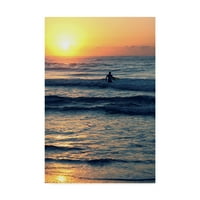 Zaštitni znak likovne umjetnosti 'surfajte ujutro' Canvas Art by Incredi