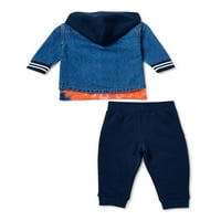 Wonder Nation dječak i dječački jakni za dječake, majica i jogger set outfit, trodijelni, 12m-5t