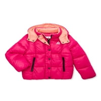 Reebok Puffer jaknu za djevojke sa uklonjivim unutrašnjim slojem, veličine 4-18