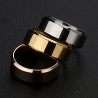 Iaksohdu zvona unise nehrđajućeg čelika Ogledalo lagani prsten za prste za vjenčanje
