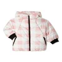 Urban Republic Baby & Toddler Girls Heavyweight štampana Puffer jakna, veličine 12m-4T