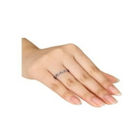 14kt Bijelo zlato Twisted Infinity polirani vjenčani prsten
