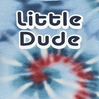 Garanimals Baby Boys Little Dude Tie Dye Print bodi sa kratkim rukavima, 0 3M - 24M
