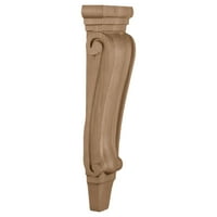 1 8 W 3 8 D 1 2 H, Srednji tradicionalni pilaster Corbel, orah