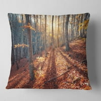 Designart Krimske planine Tree Shade - jastuk za bacanje pejzažne fotografije - 16x16