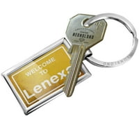 Privezak Za Ključeve Žuti Putokaz Dobrodošli U Lenexa