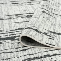 Savremena traka za tepihe Crna, Bijela unutrašnja Vanjska Pravokutnica lako se čisti