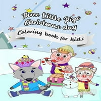 Tri male svinje Božić: Bojanje knjiga za djecu