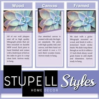 Stupell Industries duboki dah kod kuće fraza šarmantna minimalna platna za tekst Umjetnost, 30, dizajn Daphne Polselli