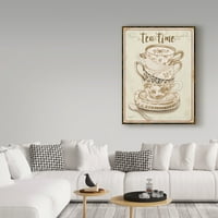 Zaštitni znak likovne umjetnosti 'akvarel teacups 2' platna umjetnost od Jean Plouta