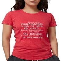 Cafepress - Blagoslovljena su čudna ženska deluxe majica - Womens Tri-Blend majica