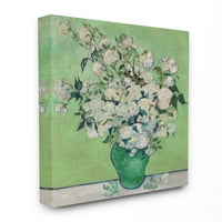 Stupell Industries saksija za cvijeće zelena bijela Van Goghova klasična slika platnena zidna Umjetnost Vincenta Van Gogha, 36 48