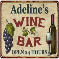 Adeline's rustikalni znak za vinski Bar zidni dekor kuhinja poklon Metal 112180056824