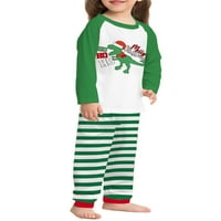Amiliee Božić porodica podudaranje pidžama Set Božić prugasta odjeća za spavanje za dječake djevojčice