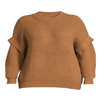 Terra & Sky ženski slojeviti džemper Plus veličine, srednje težine